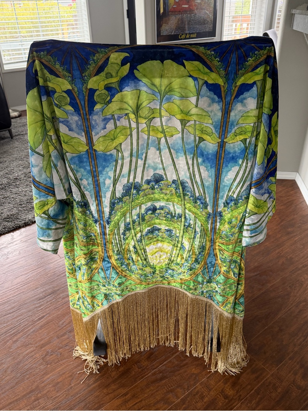 Warrior Within Designs Crushed Velvet Kimono - Picture 3 of 6